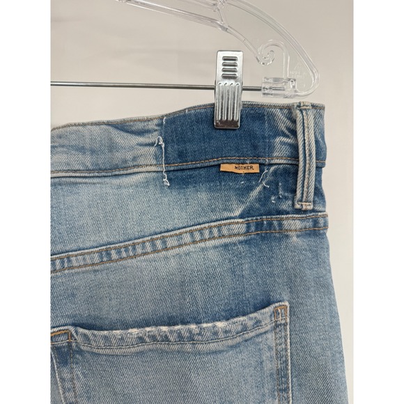 Mother The Spitfire Sneak Straight Leg Jeans in I‎ Confess Light Wash Sz 28 NWT - Picture 5 of 9